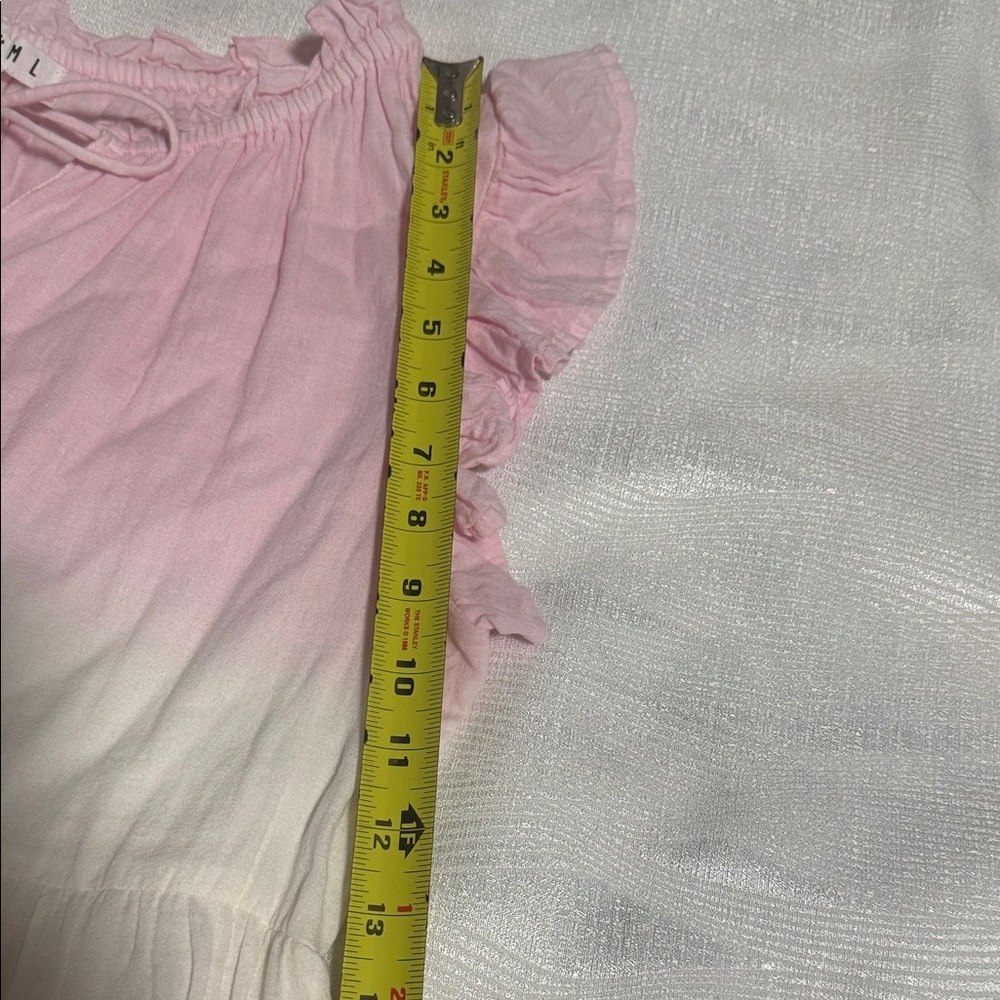 T H L M women’s Pink & Orange Tie-Dye Tiered Dress size XS - Picture 10 of 12